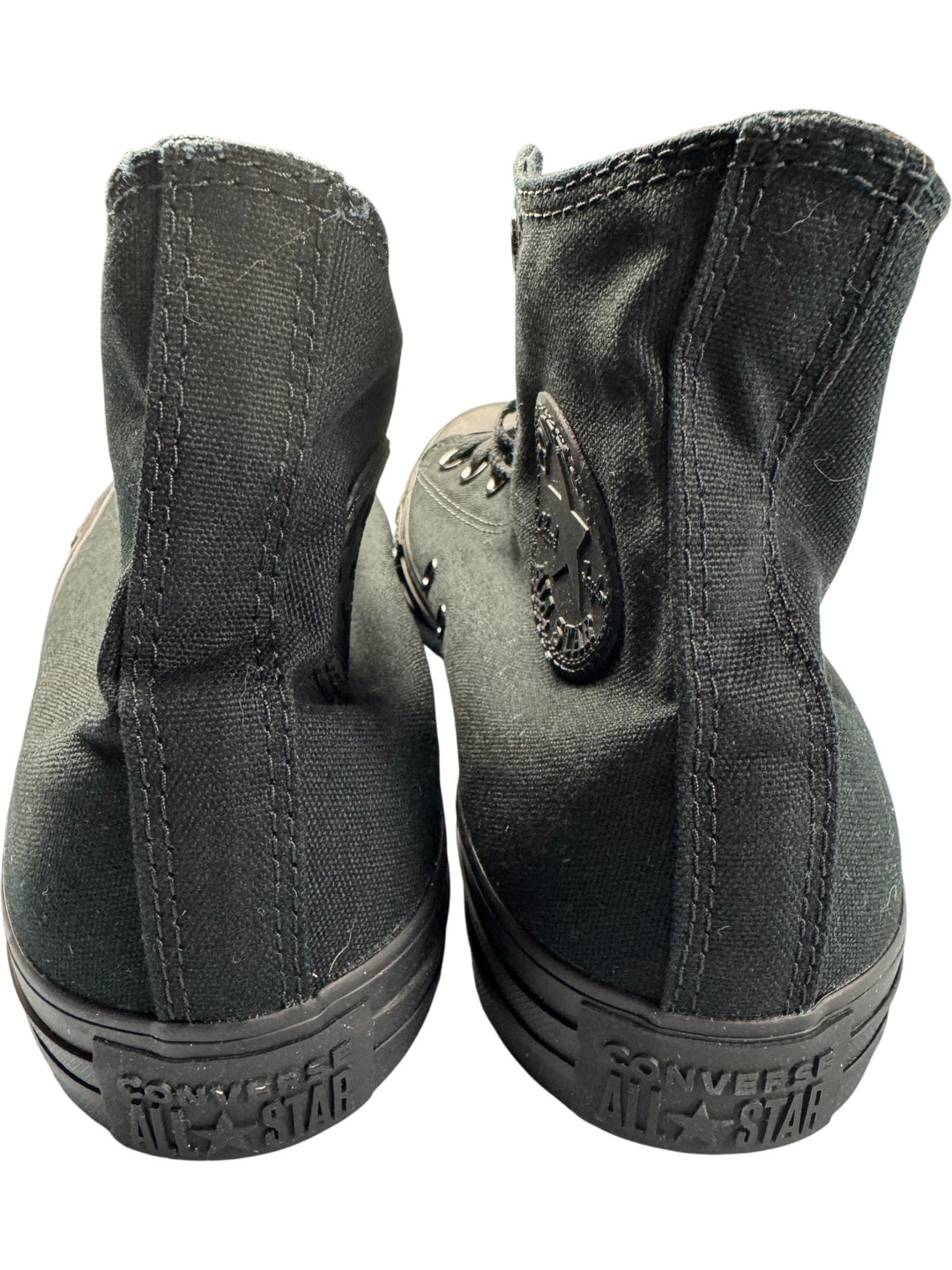 Converse All Star Black Canvas High-Tops - 7.5 - Think Vintage ltd