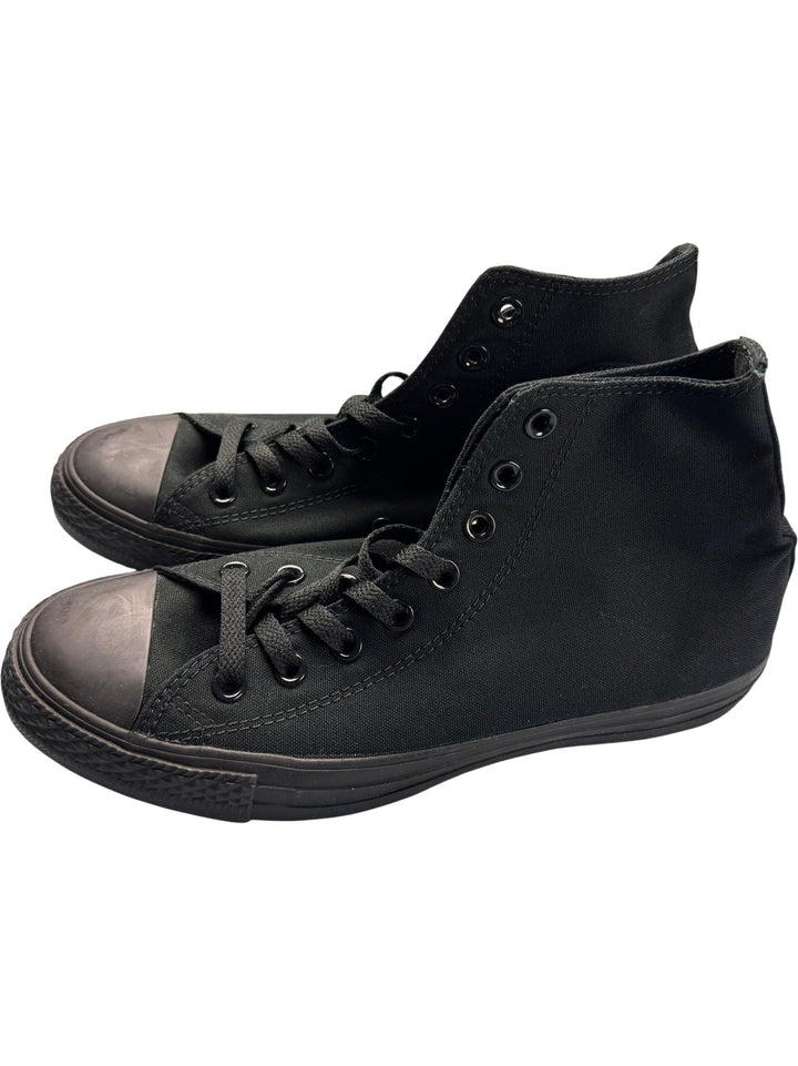 Converse All Star Black Canvas High-Tops - 7.5 - Think Vintage ltd