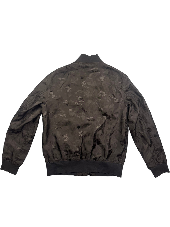 Converse Black Camouflage Bomber Jacket - L - Think Vintage ltd
