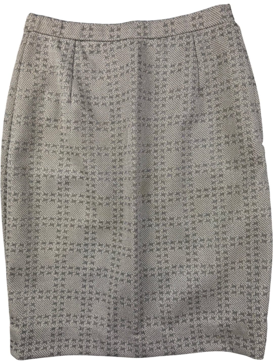 Corah St Margaret Silver Patterned Skirt - S/M - Think Vintage ltd