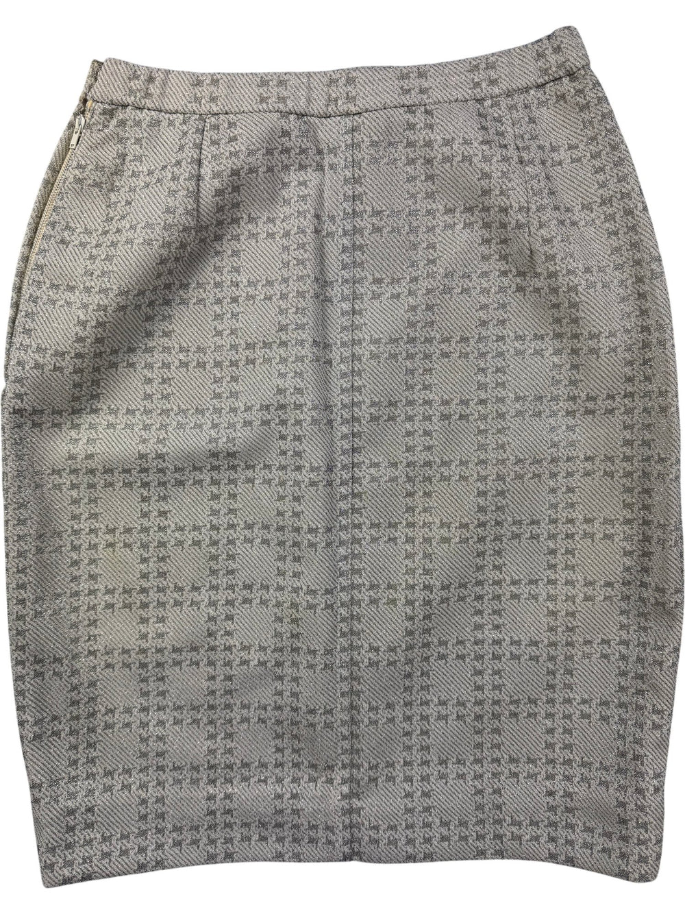 Corah St Margaret Silver Patterned Skirt - S/M - Think Vintage ltd