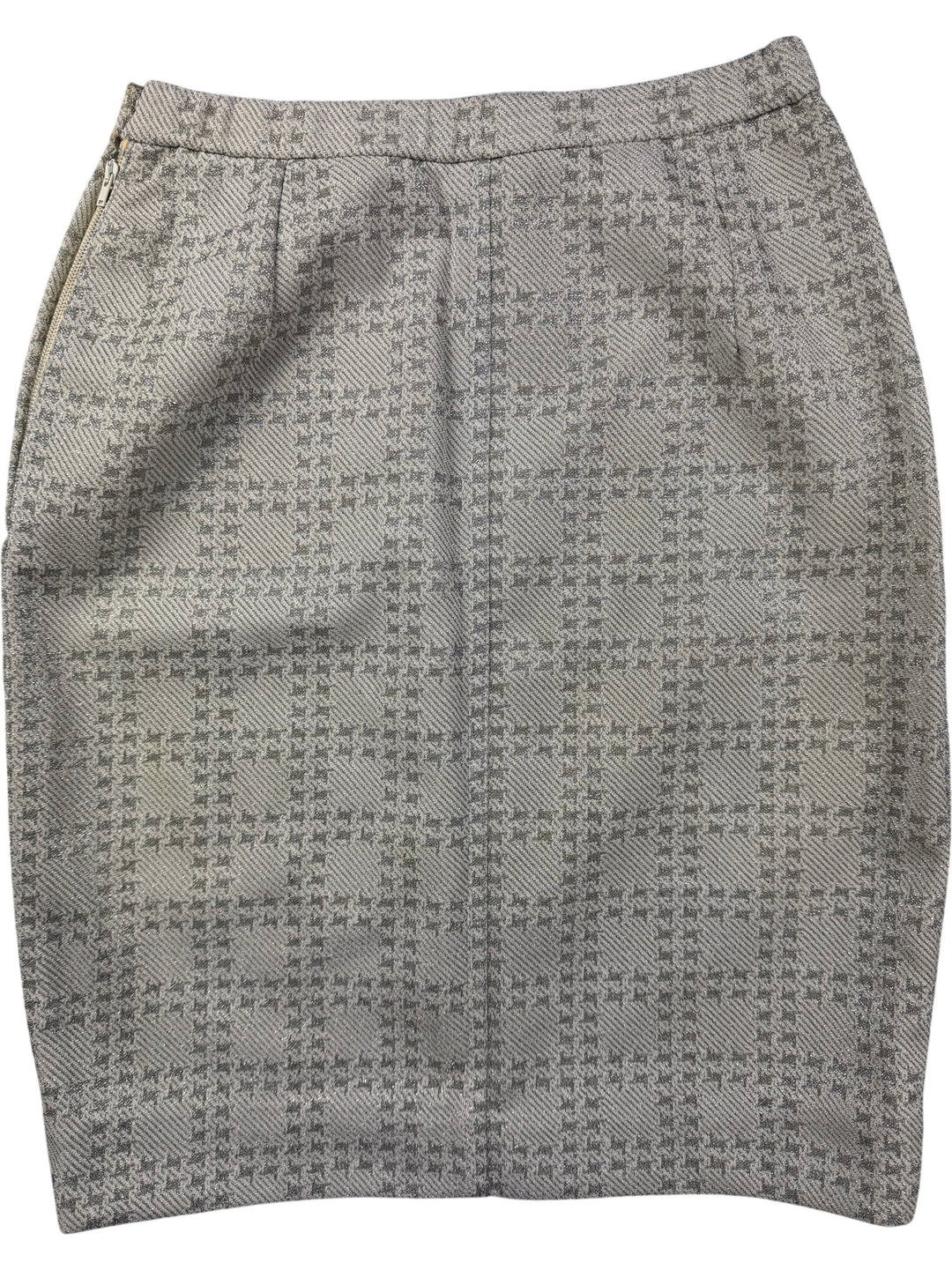 Corah St Margaret Silver Patterned Skirt - S/M - Think Vintage ltd