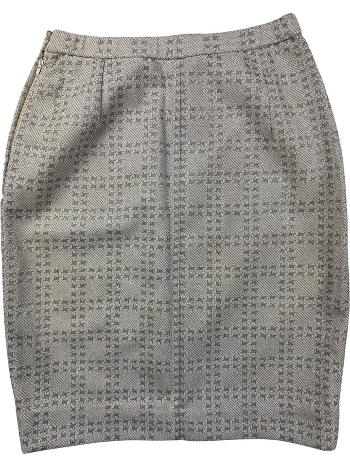 Corah St Margaret Silver Patterned Skirt - S/M - Think Vintage ltd