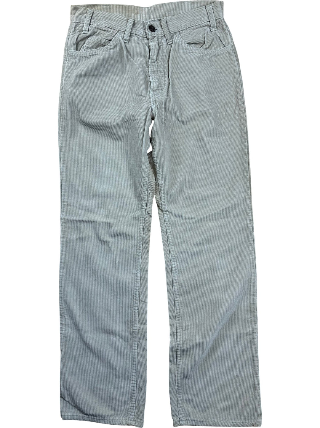 Corduroy Straight Leg Trousers - W30 - Think Vintage ltd