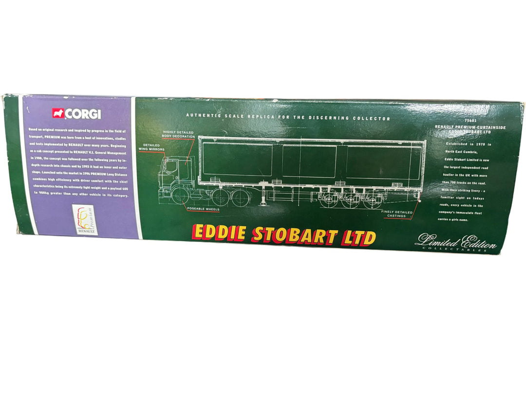 Corgi Eddie Stobart Ltd Renault Premium Curtainside Die Cast - Think Vintage