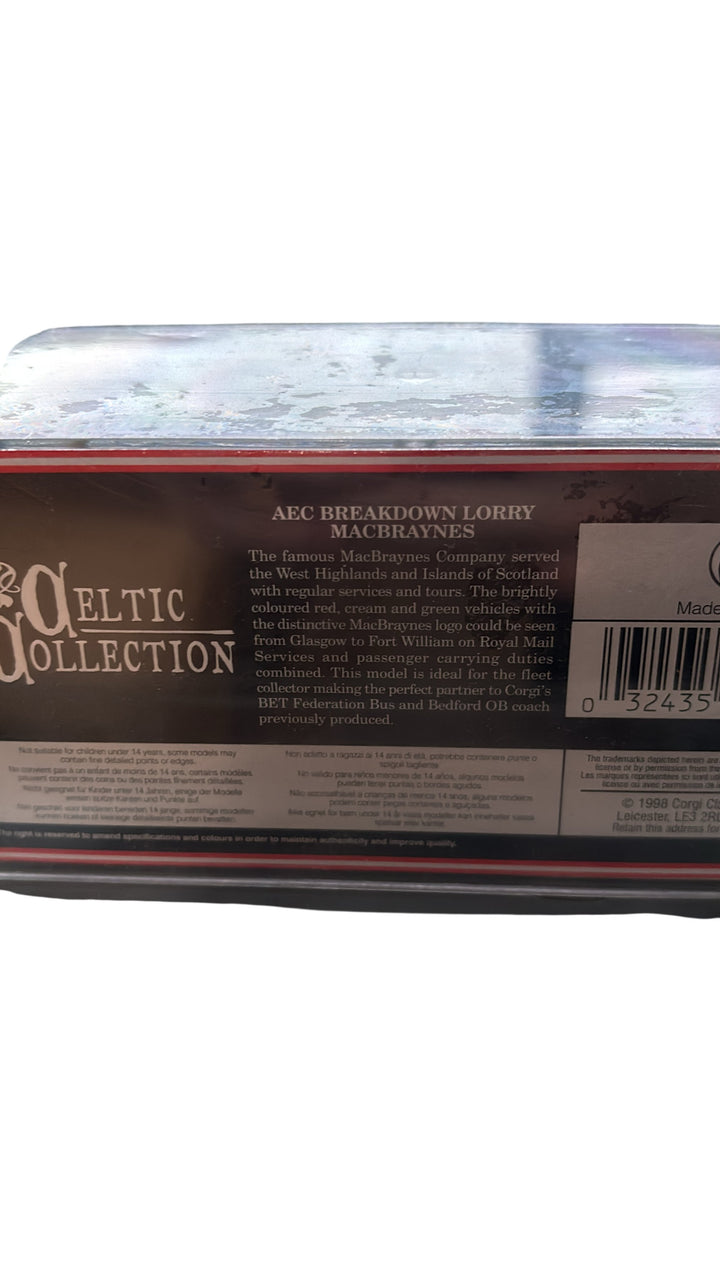 Corgi MacBraynes AEC Breakdown Lorry Diecast Model Original Box - Think Vintage ltd