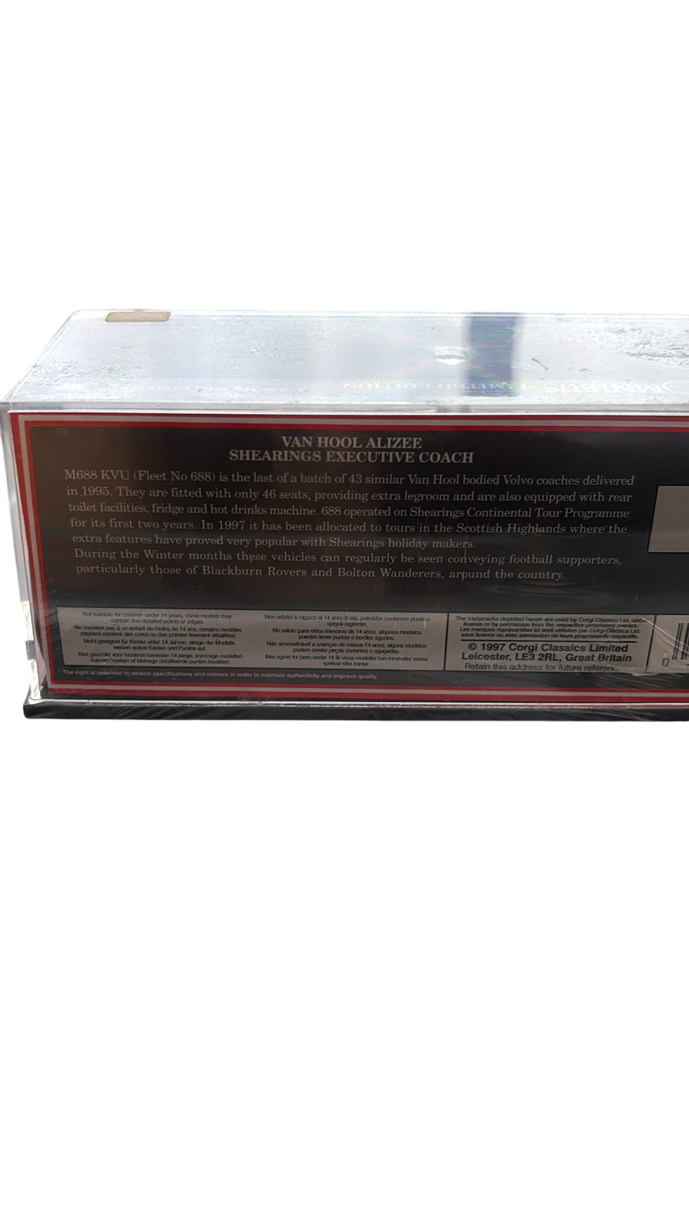 Corgi Omnibus Originals Van Hool Alizee Shearings Coach Die Cast Model - Think Vintage