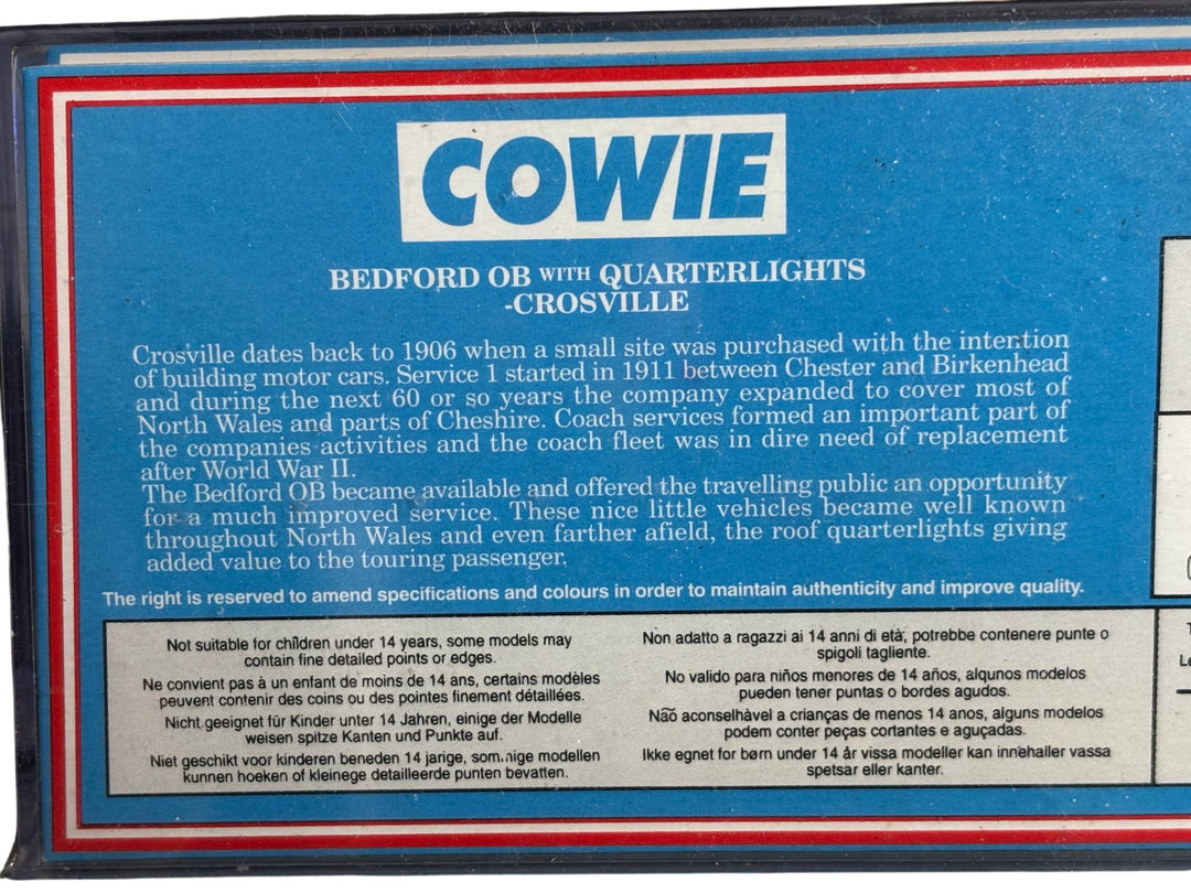 Corgi Original Omnibus Bedford OB Crosville Limited Edition Model - Think Vintage ltd