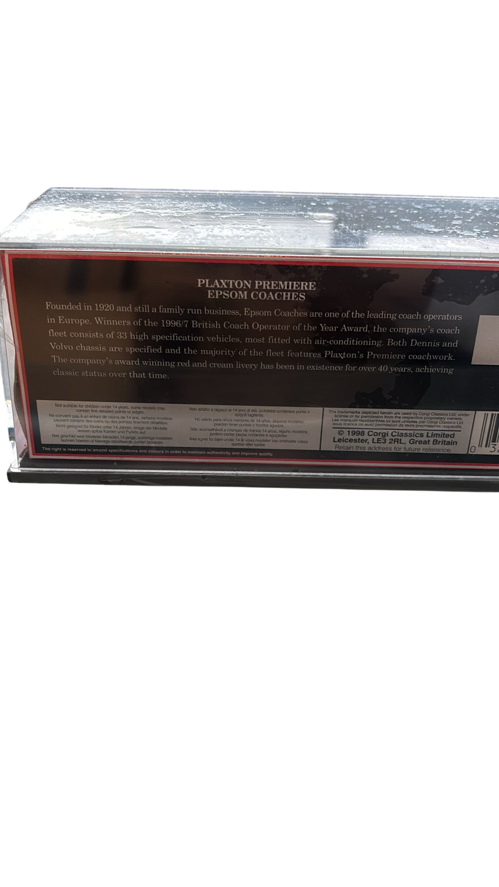 Corgi Original Omnibus Epsom Coaches Plaxton Premiere Die Cast Model - Think Vintage ltd