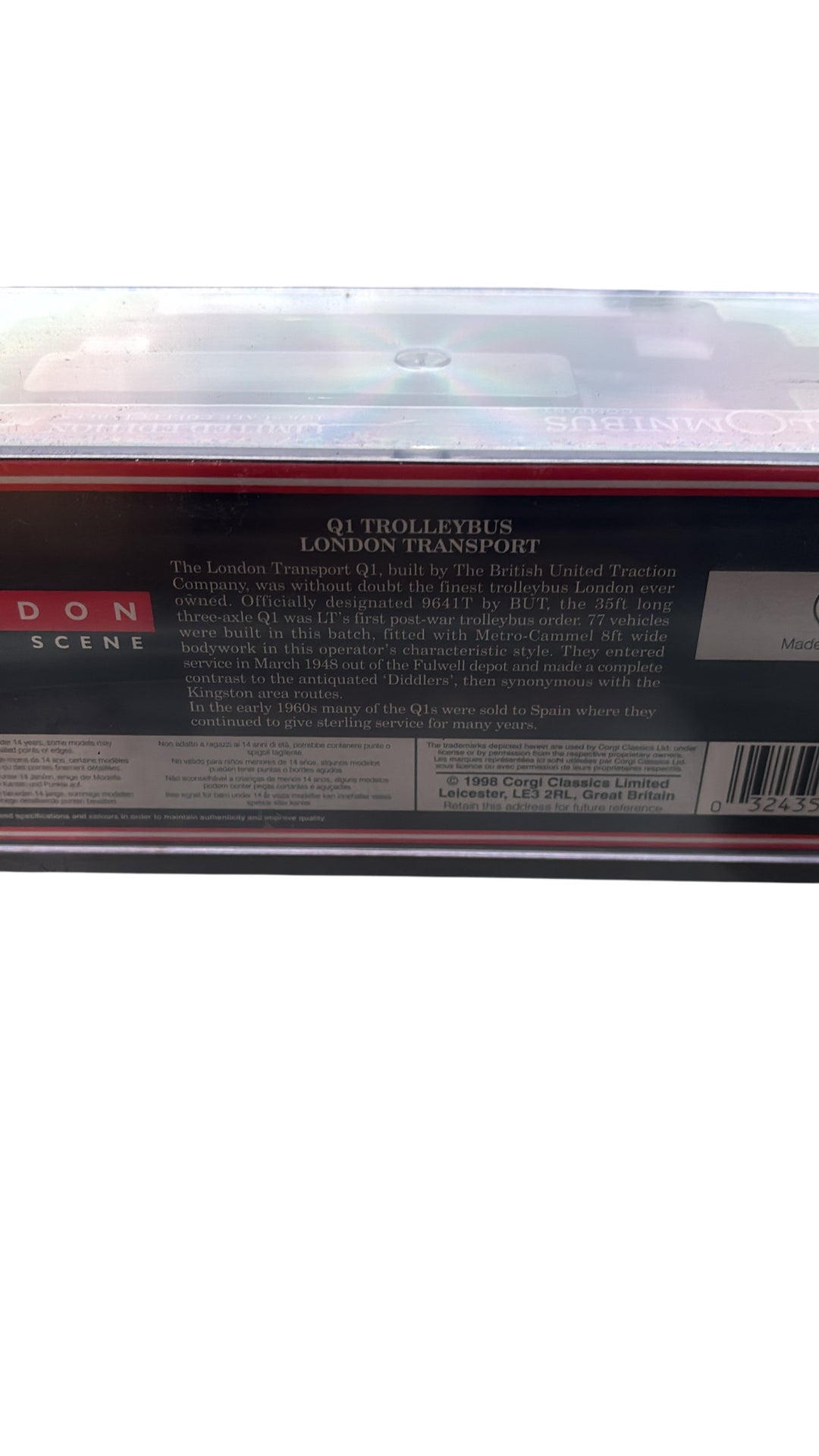 Corgi Original Omnibus Q1 Trolleybus London Transport Die Cast Model - Think Vintage