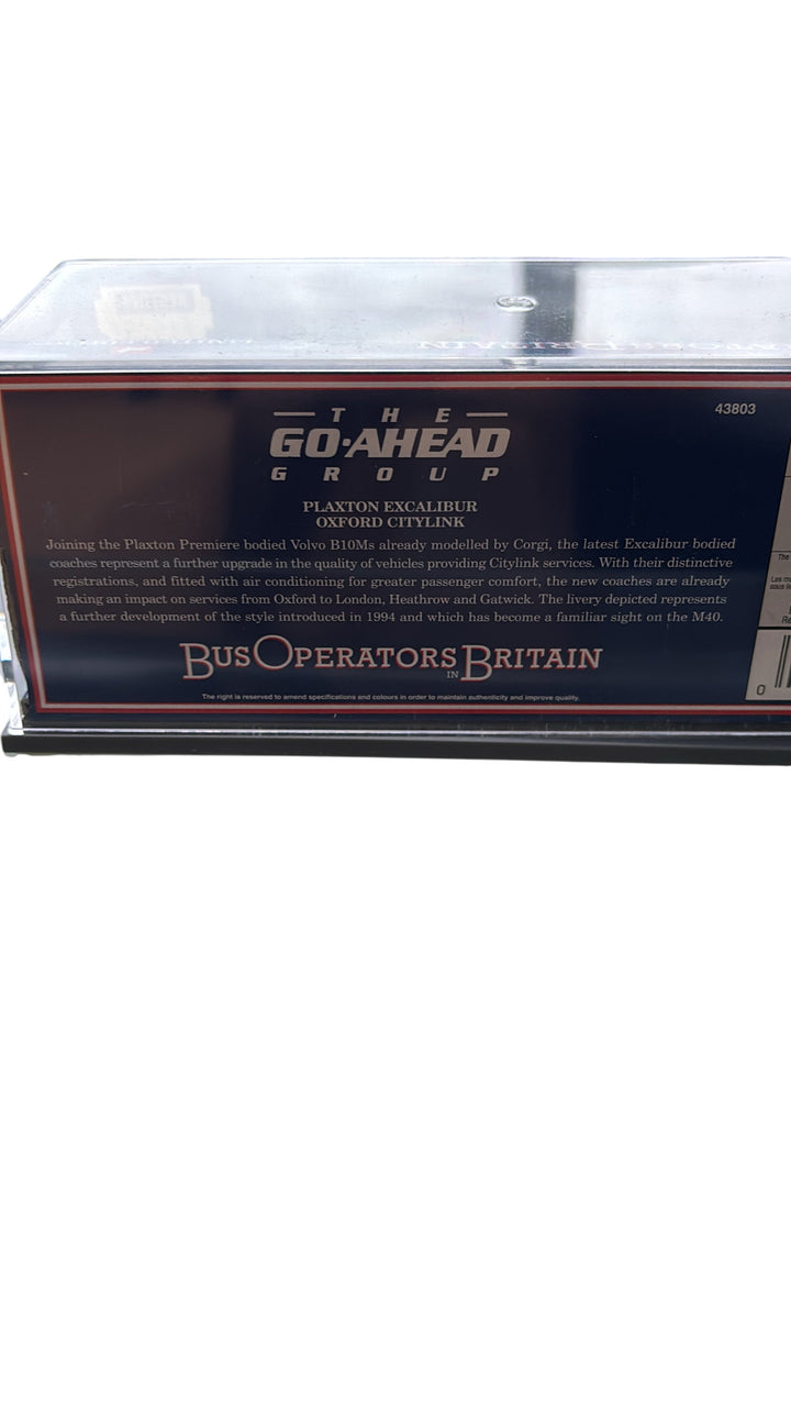 Corgi Plaxton Excalibur Oxford London Express Coach Die Cast Model - Think Vintage Online Ltd