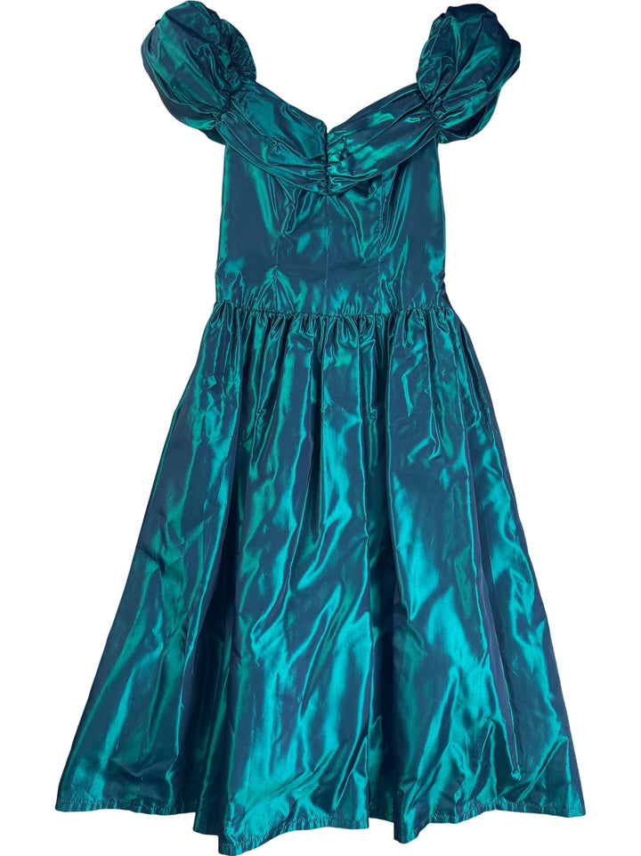 Cornelia's Green Puff Sleeve Dress - S