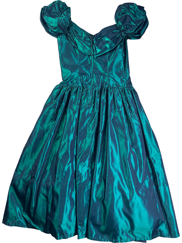 Cornelia's Green Puff Sleeve Dress - S