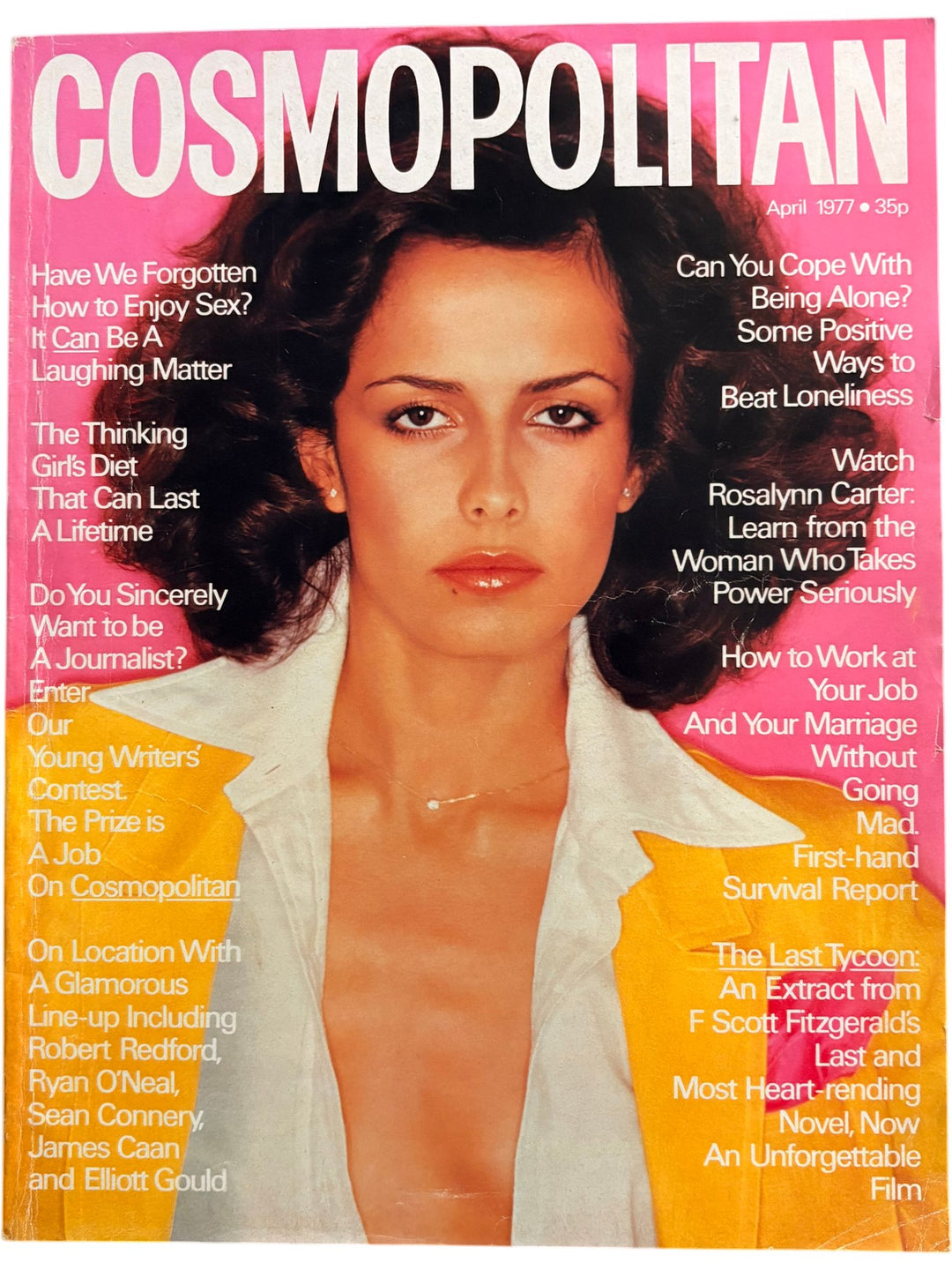 Cosmopolitan Magazine April 1977 Issue - Think Vintage ltd
