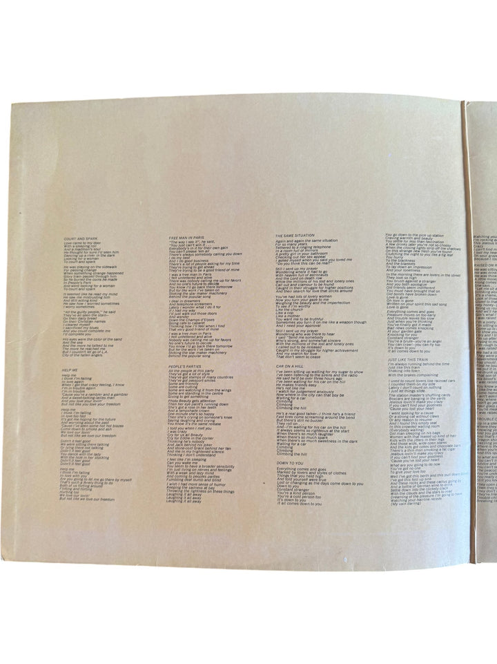 Court And Spark Vinyl - Good - Think Vintage ltd
