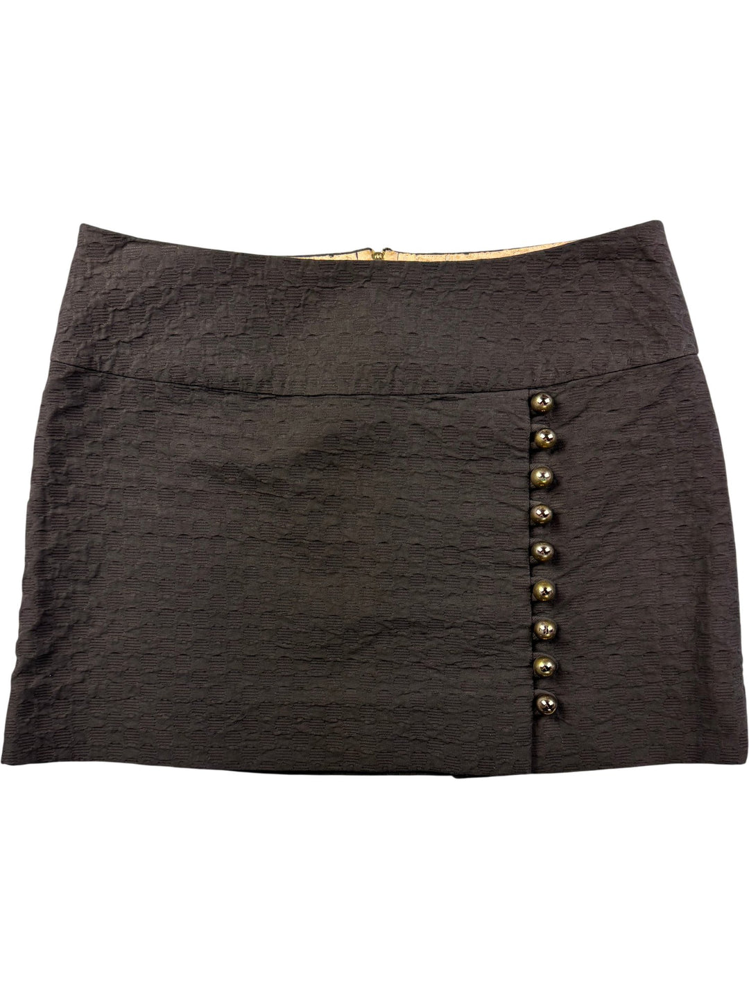 Couture Couture Los Angeles Textured Brown Skirt - W32 - Think Vintage ltd