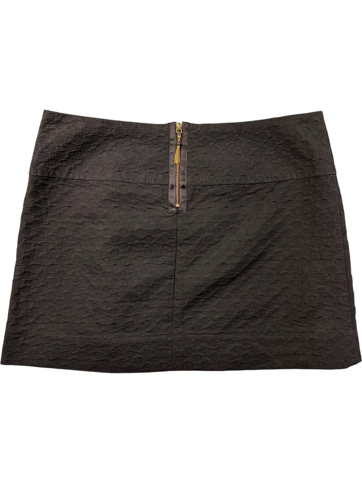Couture Couture Los Angeles Textured Brown Skirt - W32 - Think Vintage ltd