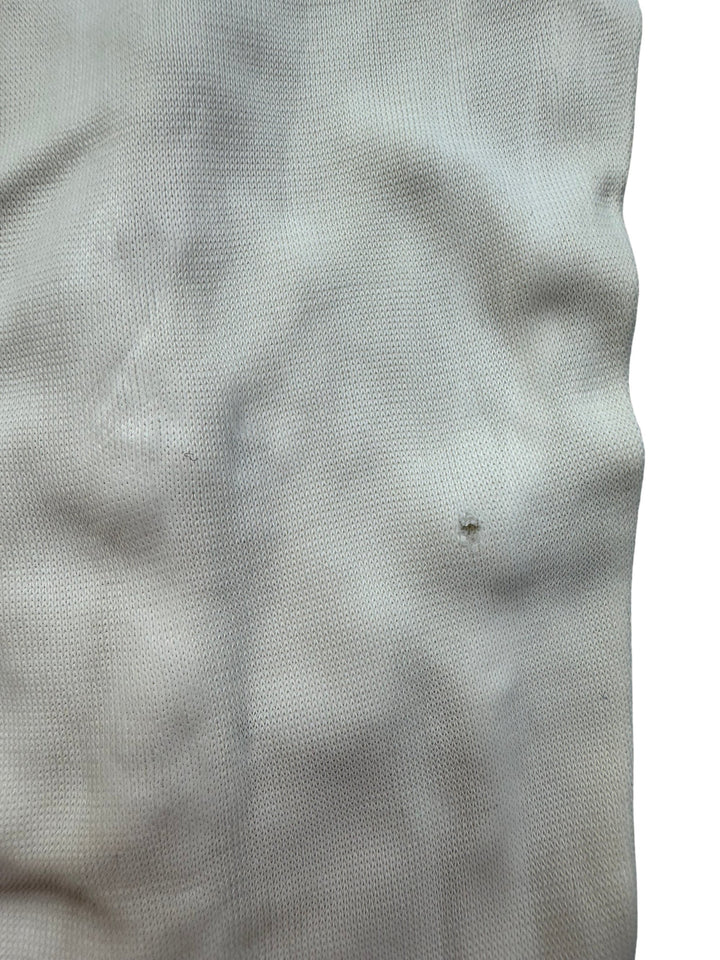 Cream Long Evening Gloves With Button Closure