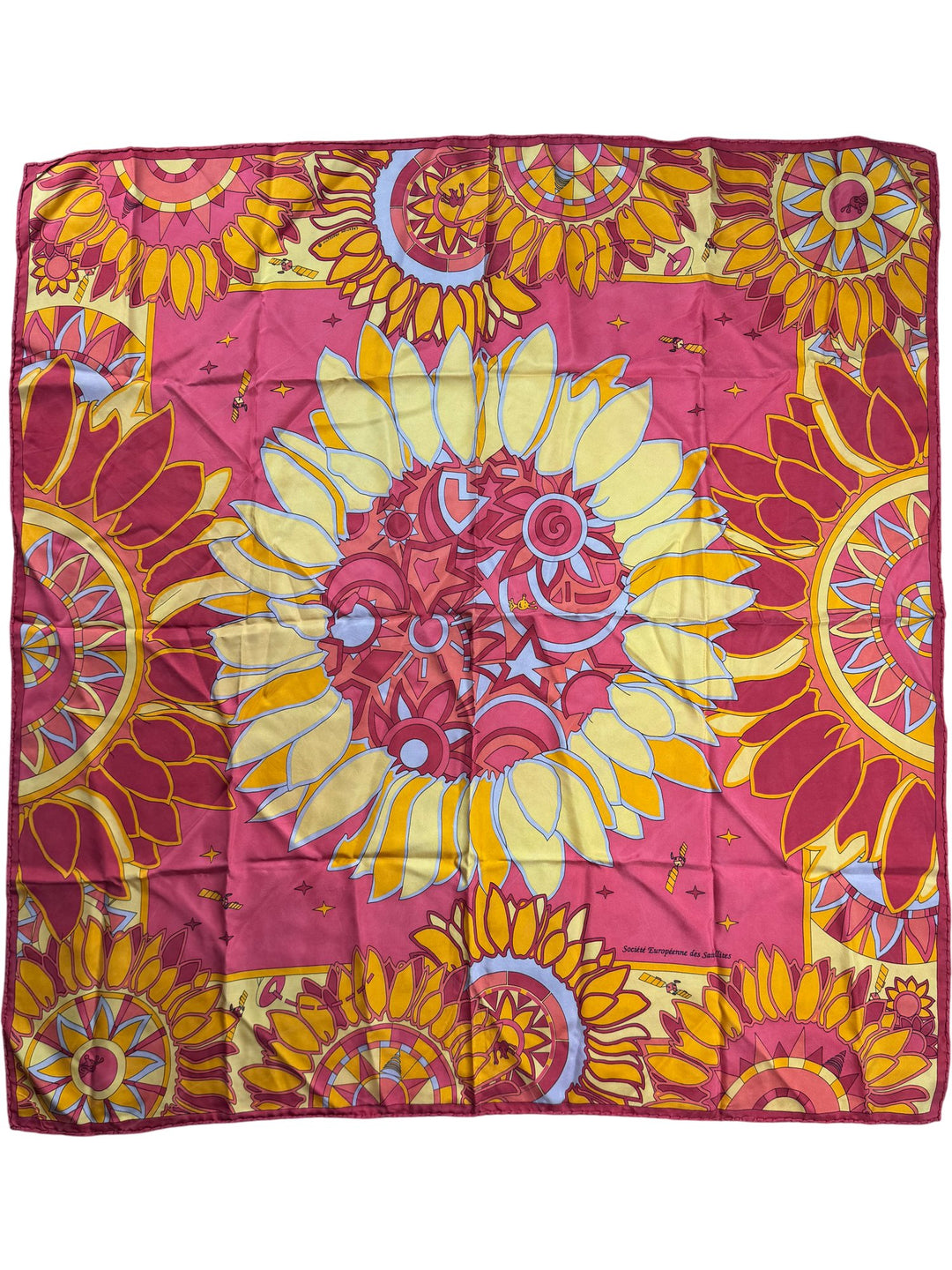 Creation Projectif Colourful Sunflower Pattern Scarf - Think Vintage ltd
