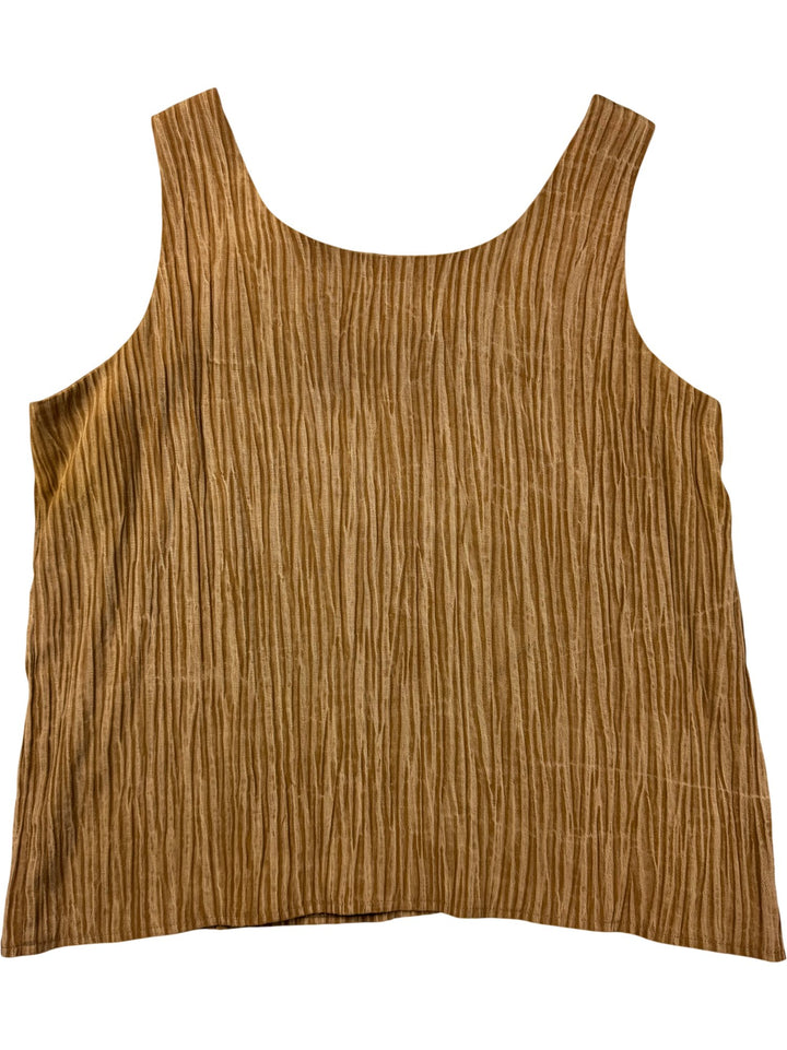 Creations Joseph Ribkoff Brown Tank Top and Skirt Set - W31 - Think Vintage ltd