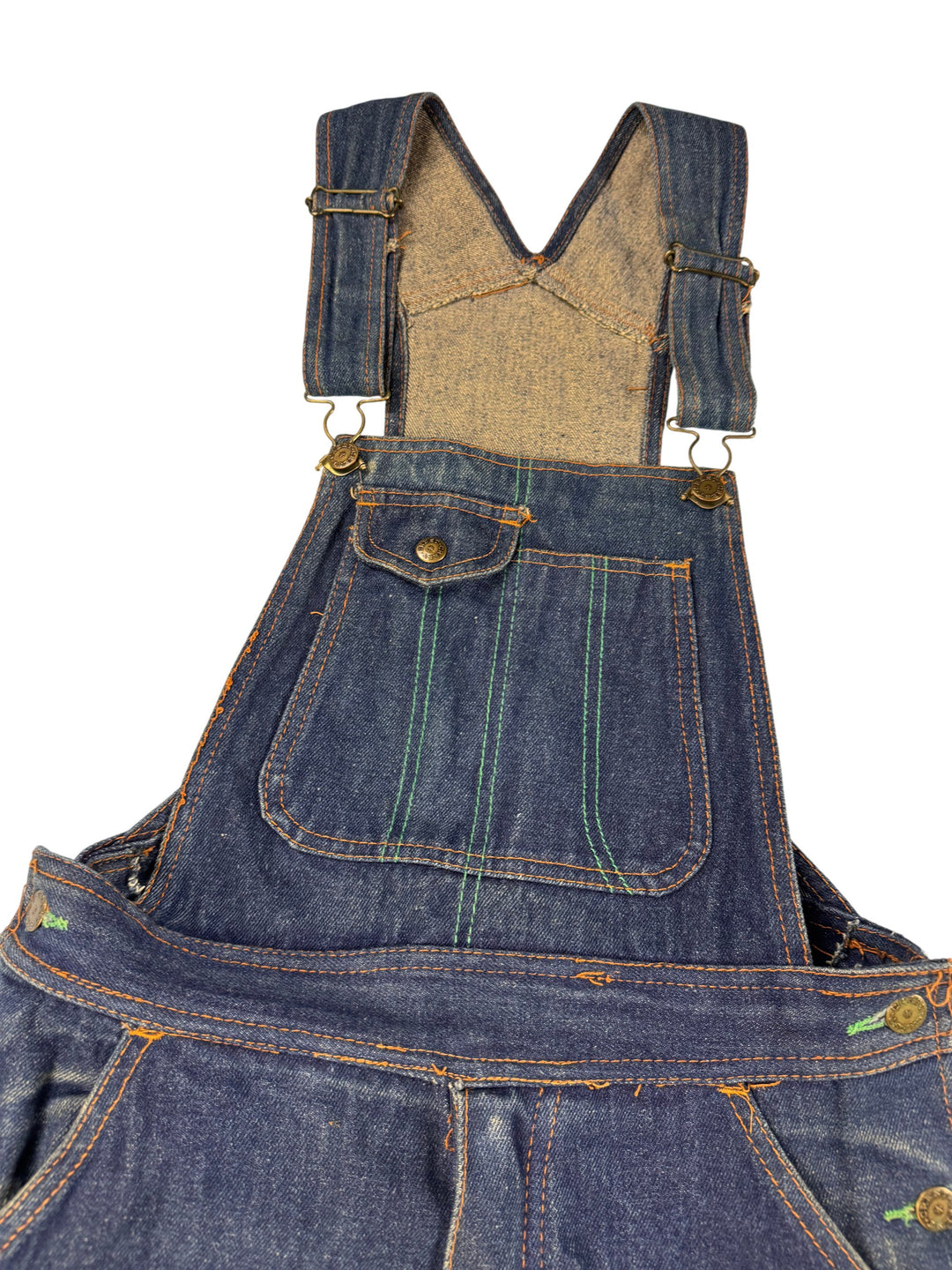 Crest Denim Dungarees - W30 L35 - Think Vintage