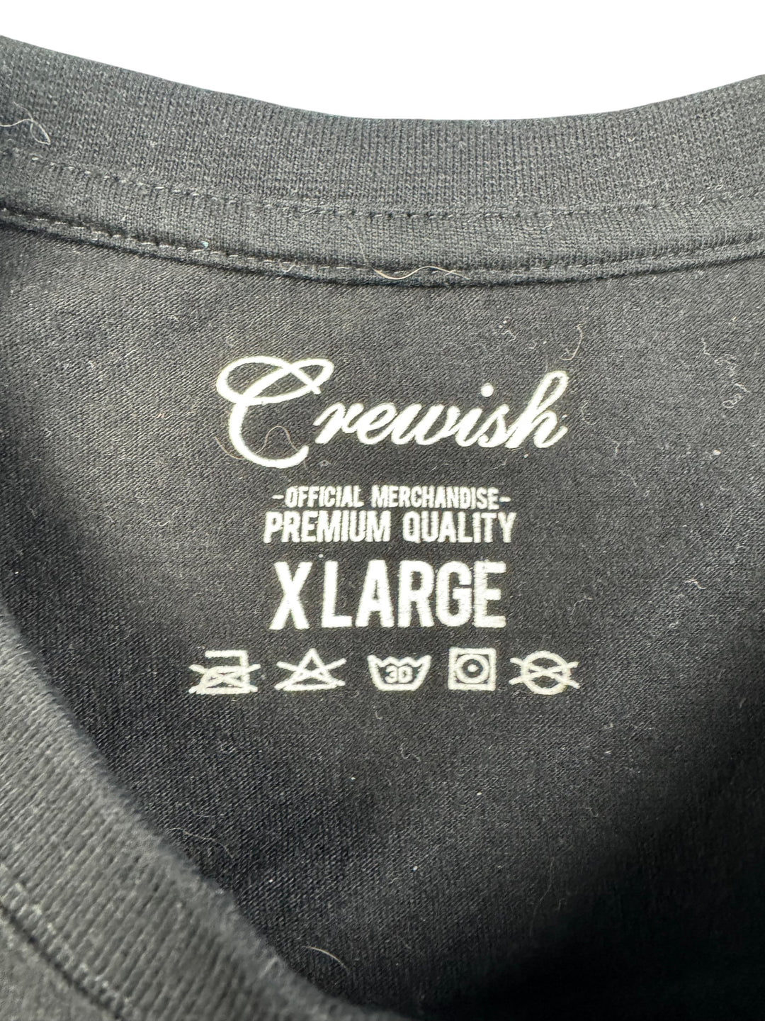 Crewish Graphic Black T-Shirt - XL