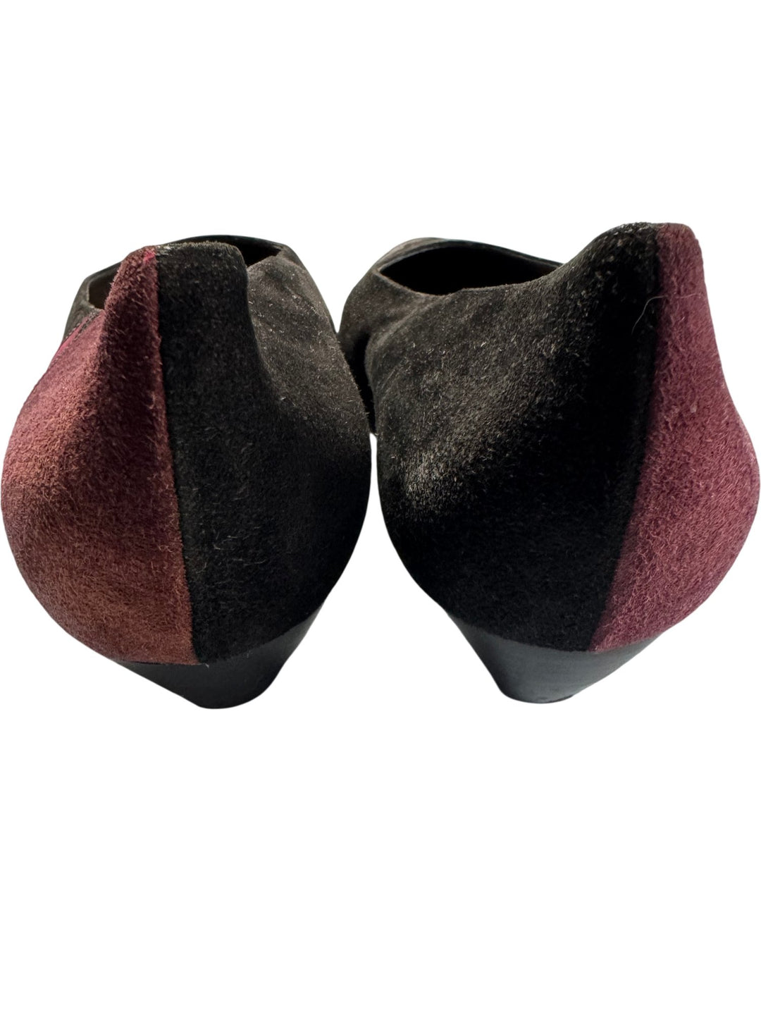 Crispins Suede Two-Tone Flats - 7 - Think Vintage ltd