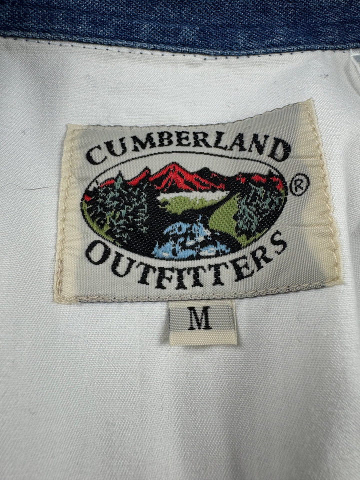 Cumberland Outfitters Two-Tone Denim Shirt - M - Think Vintage ltd