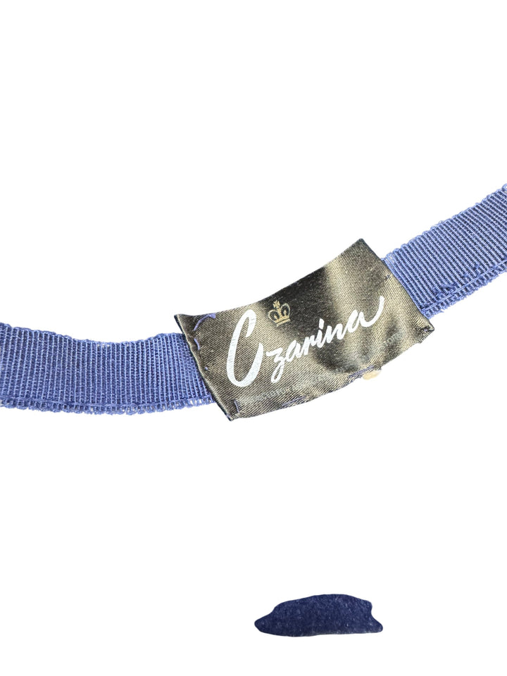 Czarina Navy Wide Brim Sun Hat - Think Vintage Online Ltd