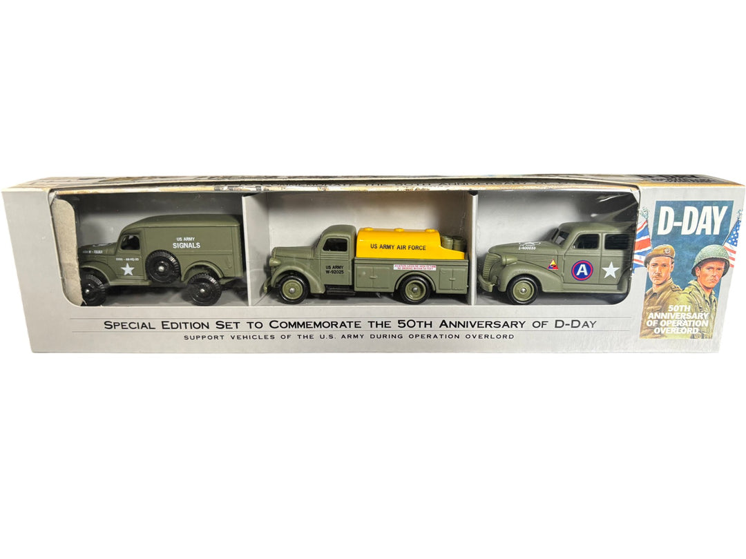 D-Day 50th Anniversary Operation Overlord Diecast US Army Support Vehicle Set - Think Vintage