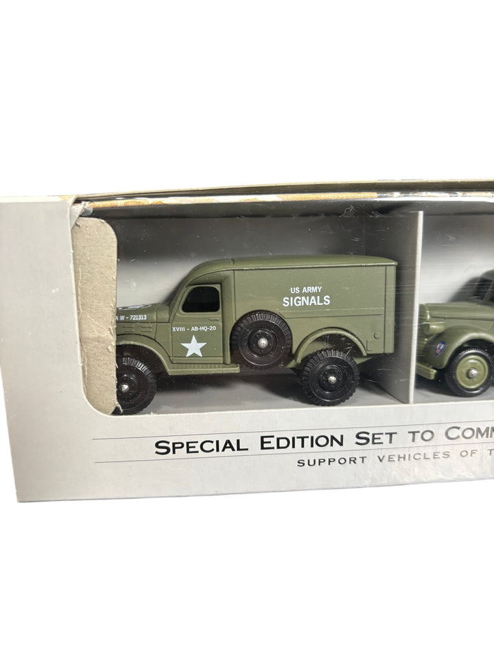 D-Day 50th Anniversary Operation Overlord Diecast US Army Support Vehicle Set - Think Vintage