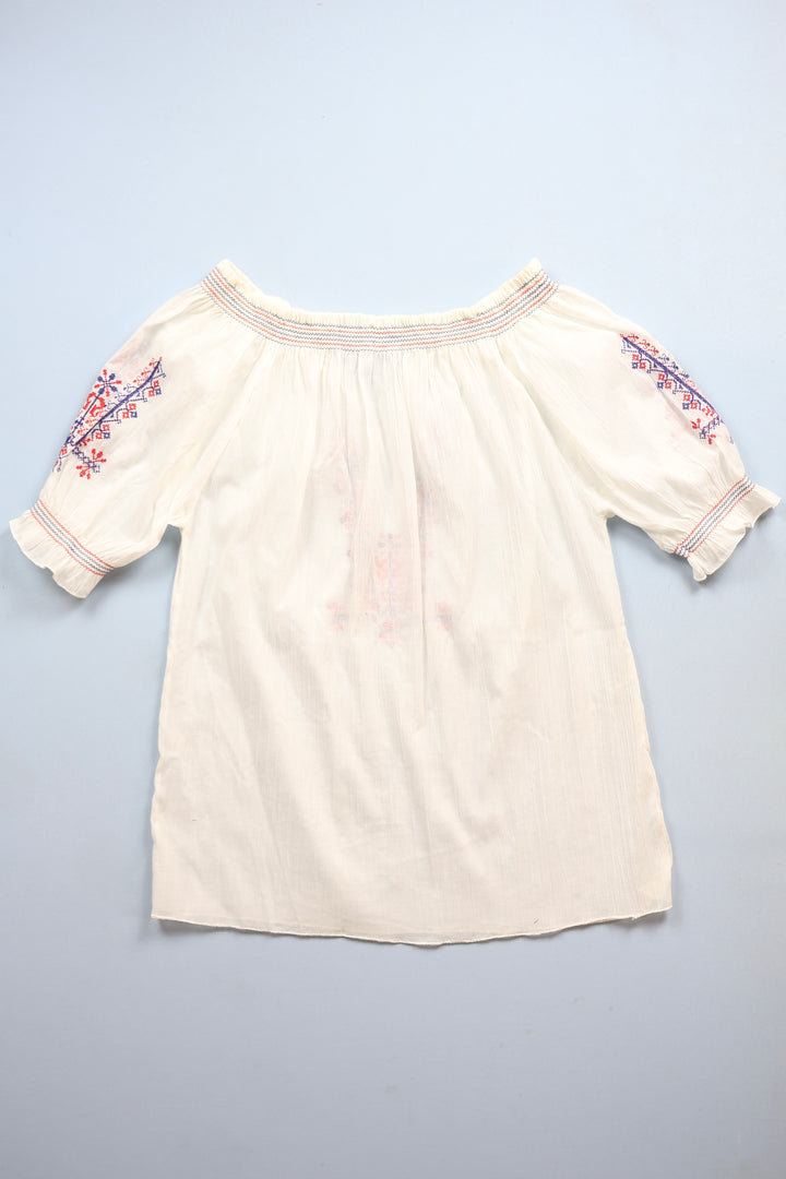 Hungarian Style Smocked Blouse