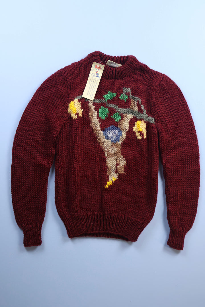 Vintage Monkey Knitted Jumper