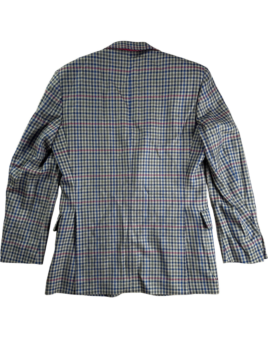 DAKS Signature London Wool Checkered Blazer - M - Think Vintage ltd