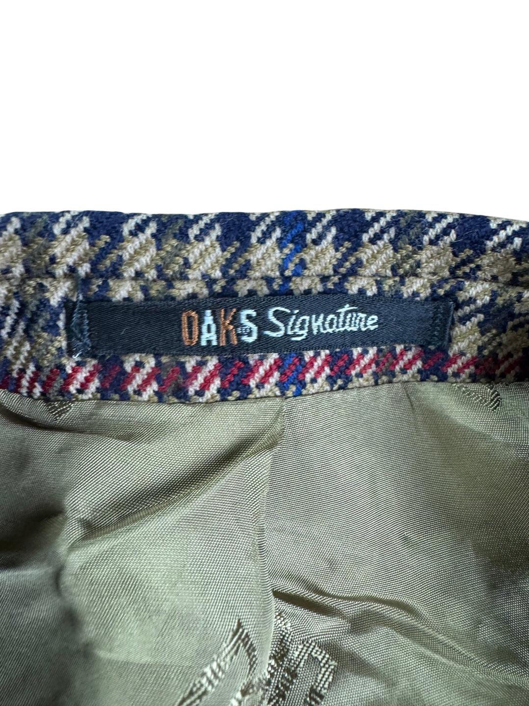 DAKS Signature London Wool Checkered Blazer - M - Think Vintage ltd