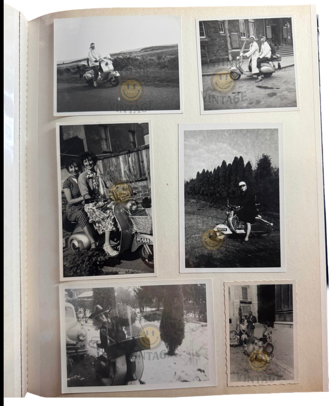 Collection of Vintage Scootering Photos & Cards