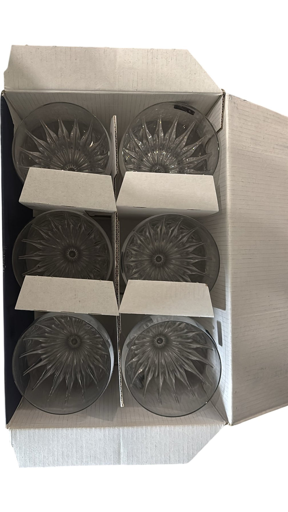 Da Vinci Crystal Prato Set of 6 Water Goblets in Lead Crystal Glass - Think Vintage ltd