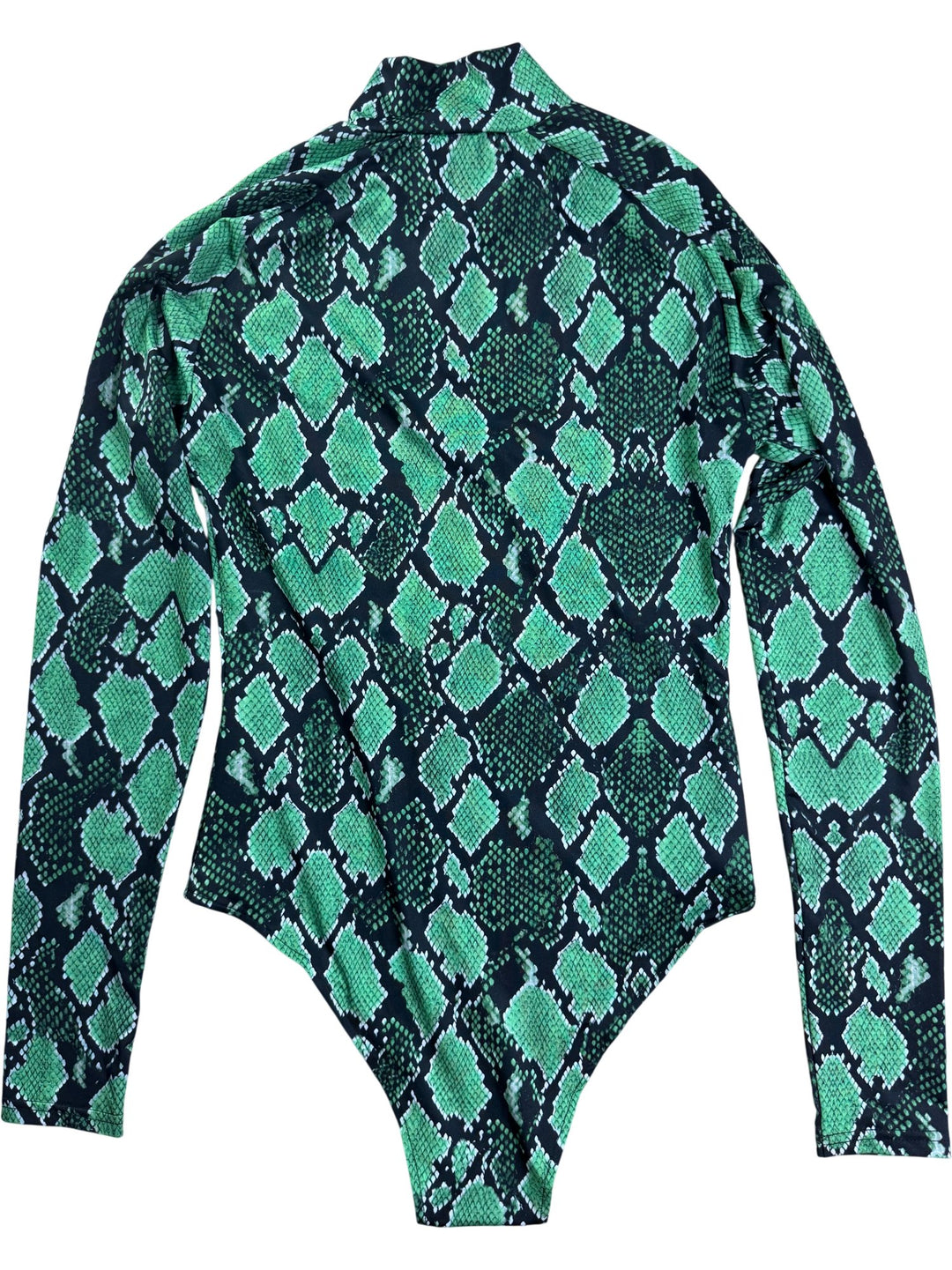 Daily Paper Green Snake Print Bodysuit And Flared Trouser Co-ord - W28 - Think Vintage ltd