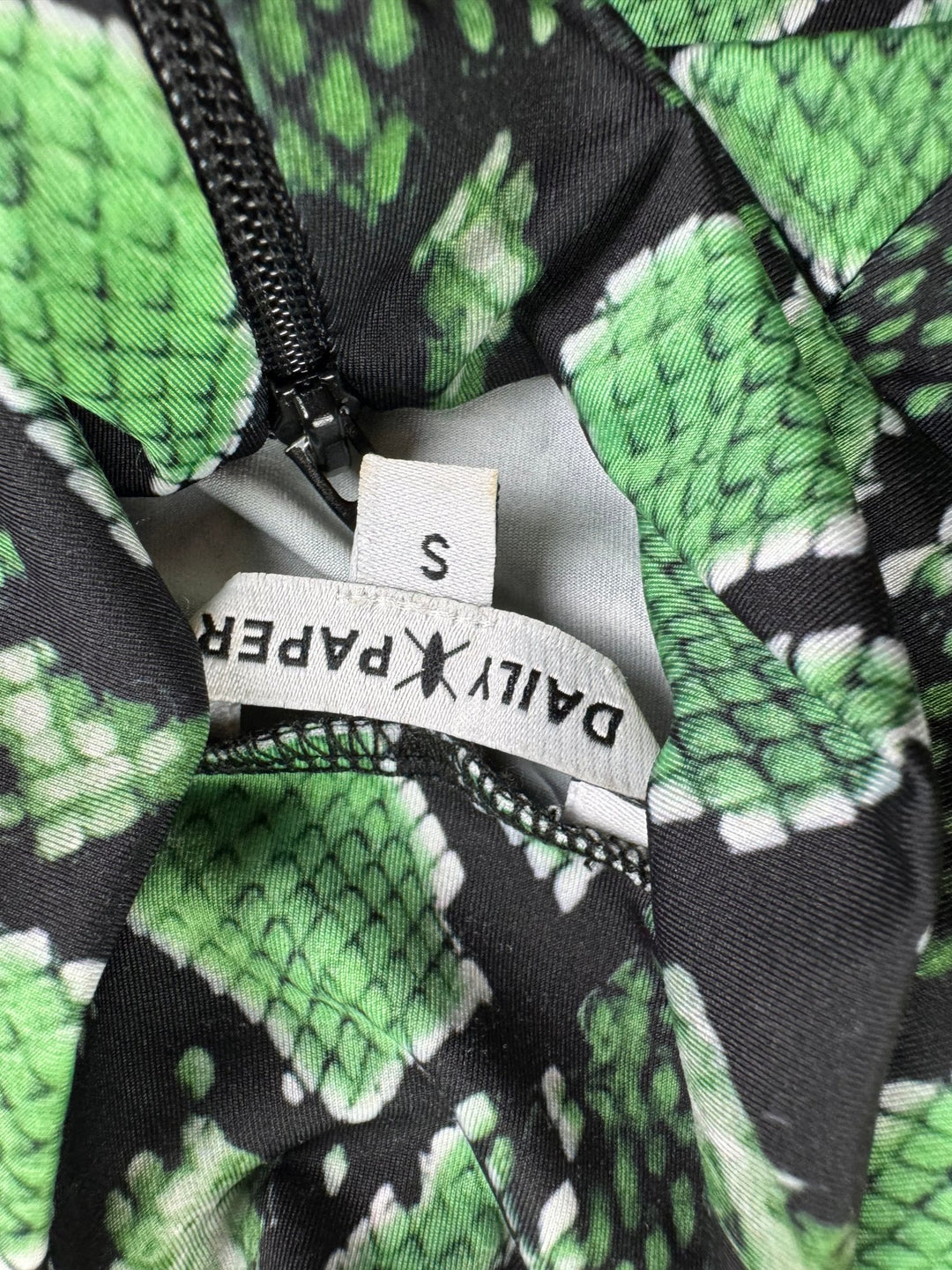 Daily Paper Green Snake Print Bodysuit And Flared Trouser Co-ord - W28 - Think Vintage ltd