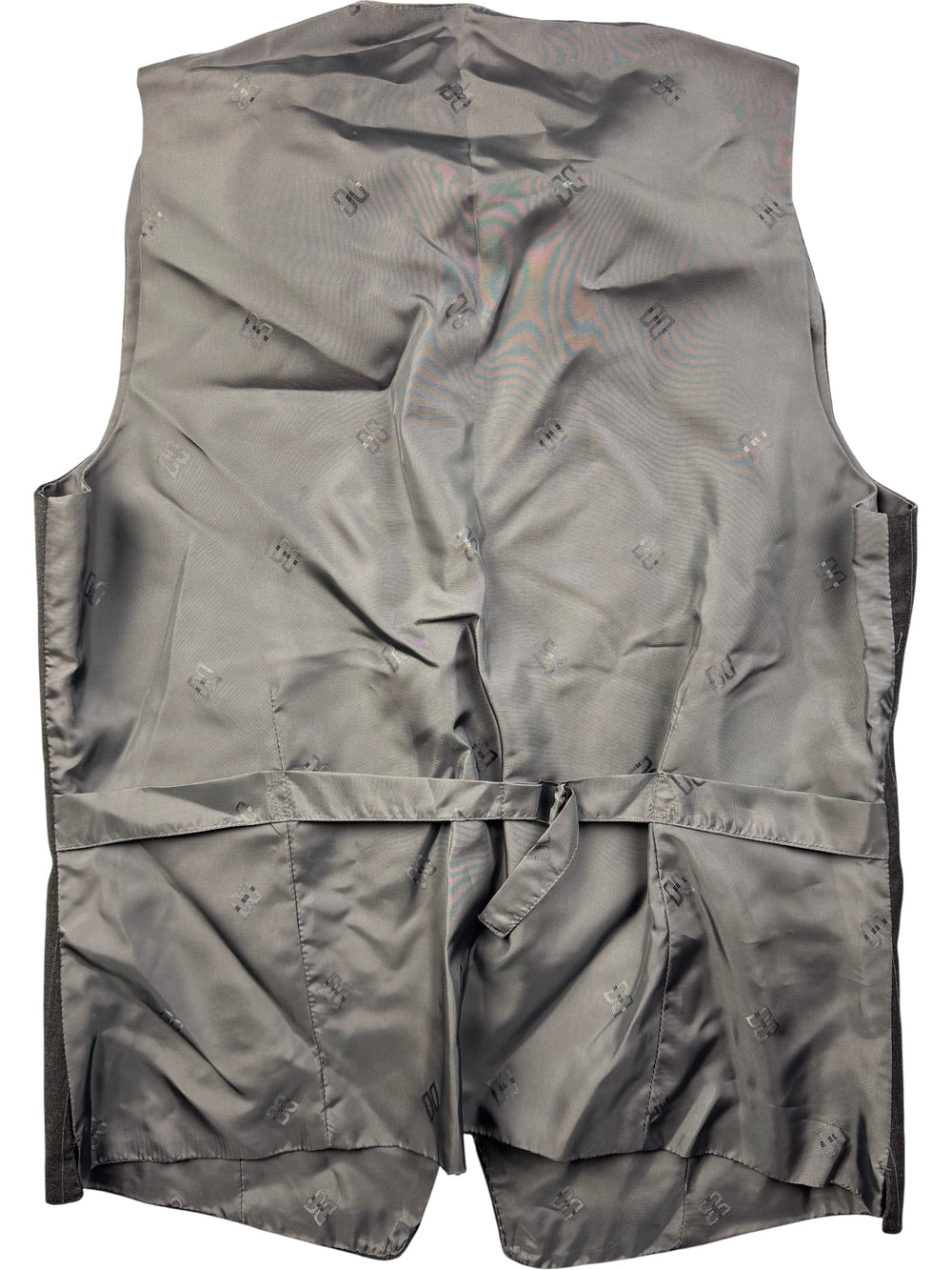 Daks Pinstripe Wool Vest - M - Think Vintage ltd