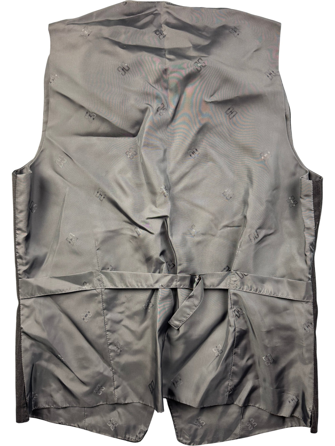 Daks Pinstripe Wool Vest - M - Think Vintage ltd