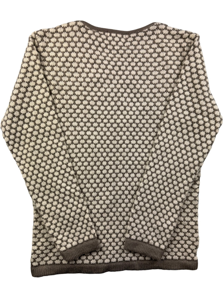 Damart Geometric Patterned Sweater - L - Think Vintage Online Ltd