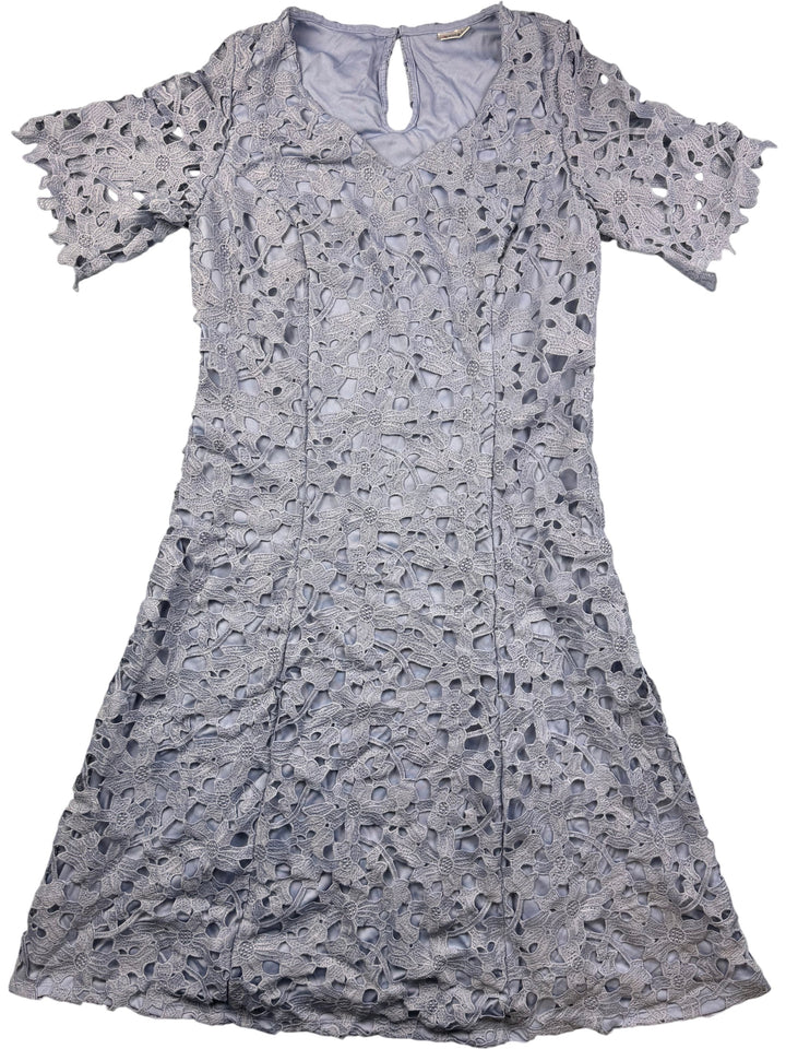 Damart Lace Short Sleeve Dress - M - Think Vintage Online Ltd