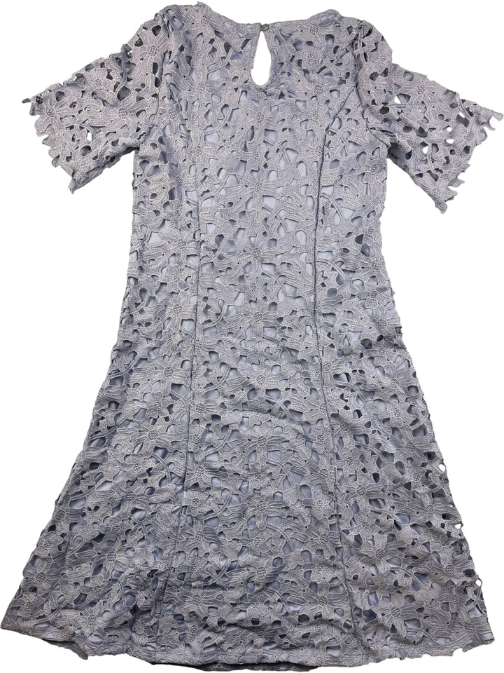 Damart Lace Short Sleeve Dress - M - Think Vintage Online Ltd