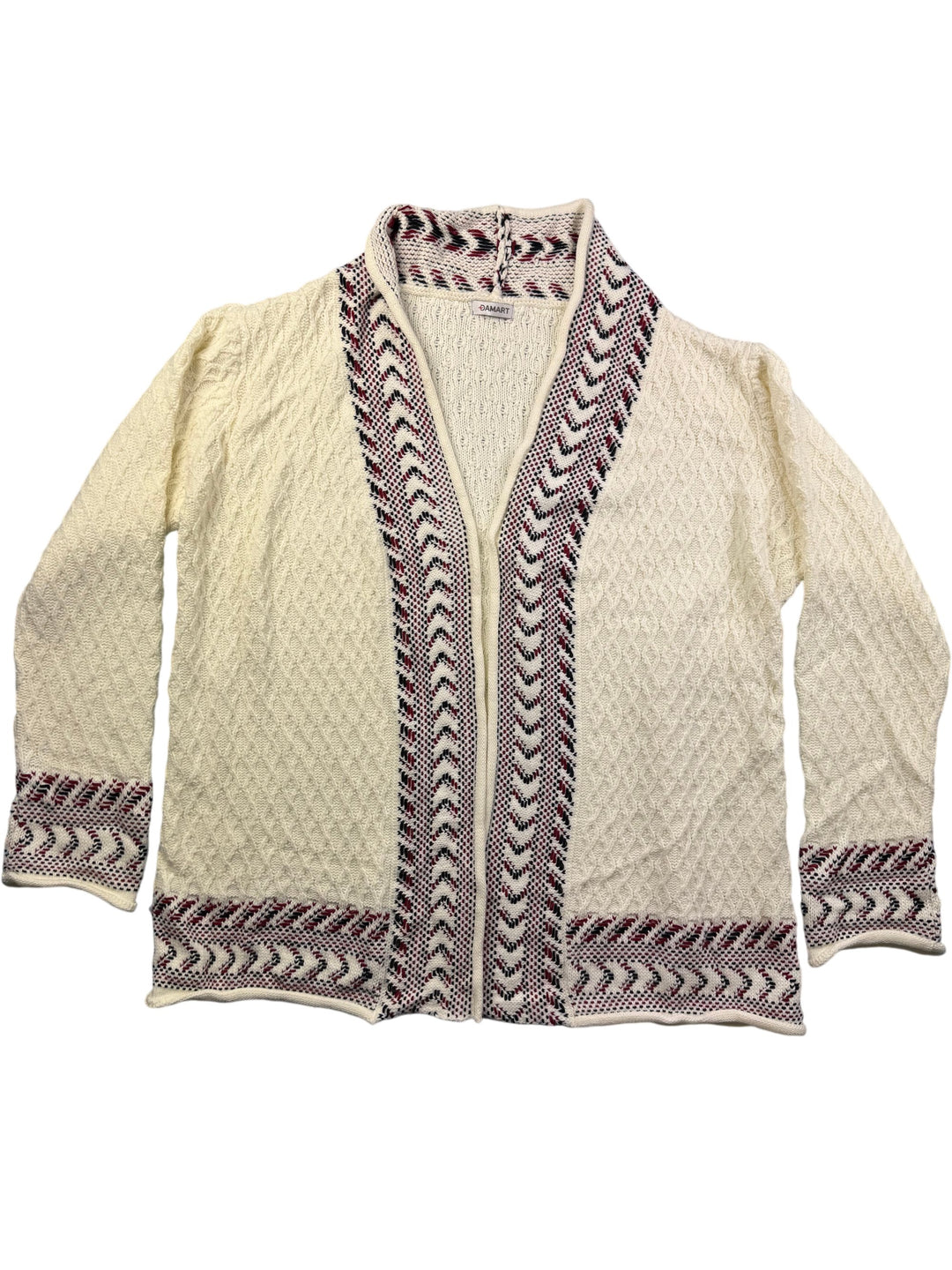 Damart White Acrylic Cardigan - XXL - Think Vintage Online Ltd