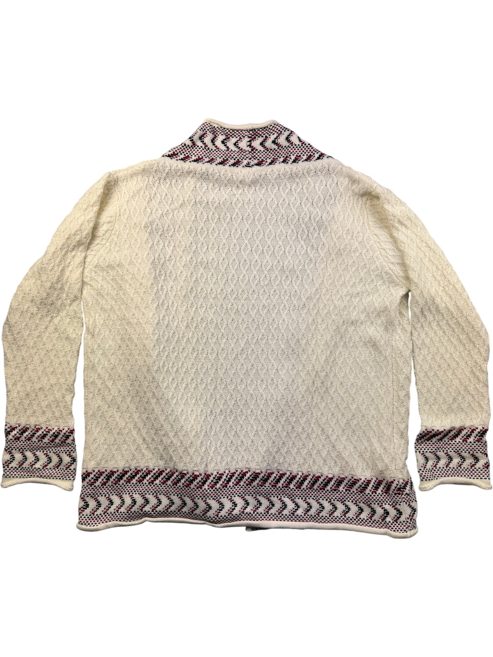 Damart White Acrylic Cardigan - XXL - Think Vintage Online Ltd