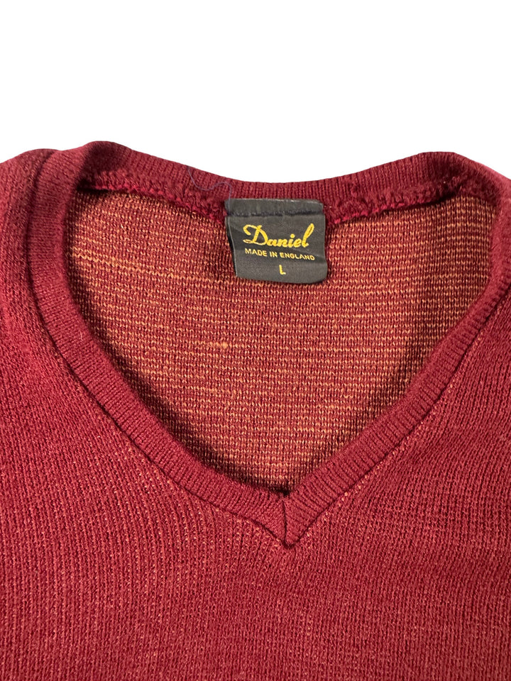 Daniel Argyle Knit Sweater - M - Think Vintage