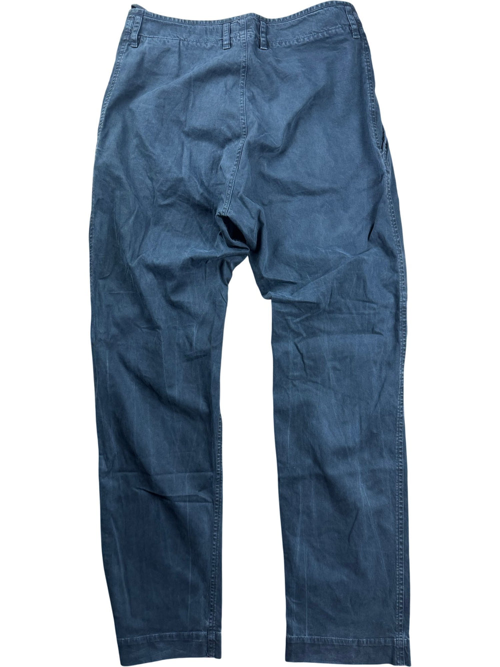 Dark Blue Griffin Chino Trousers - Think Vintage ltd