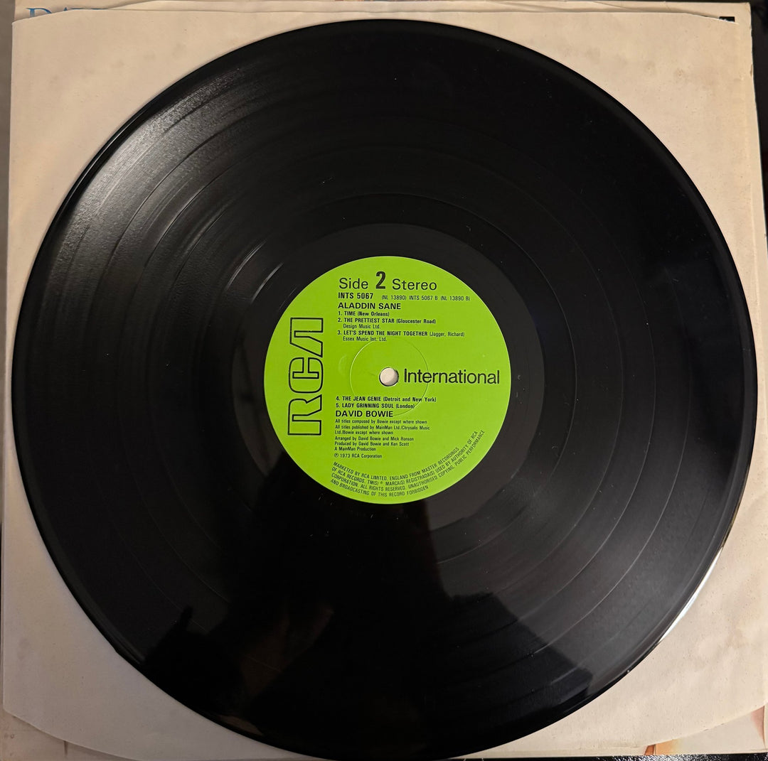 David Bowie Aladdin Sane Vinyl Record - Good - Think Vintage ltd