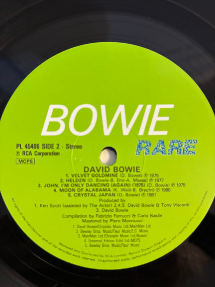 David Bowie Rare LP Record - NM/Mint - Think Vintage ltd
